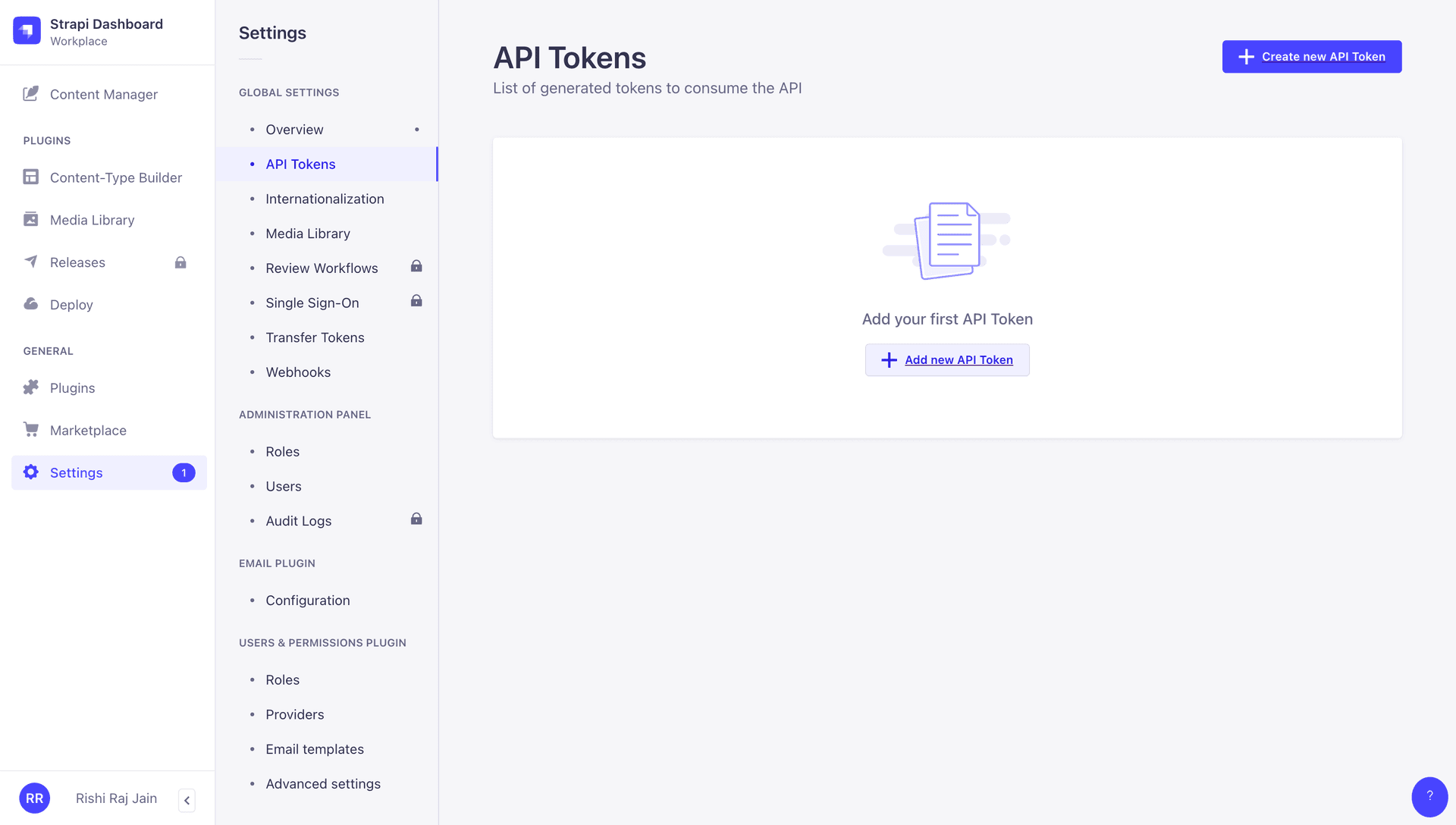 API tokens